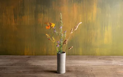 Spring Day Blue Thin Ceramic Vase 2 Spring Day Blue Thin Ceramic Vase - Image 2