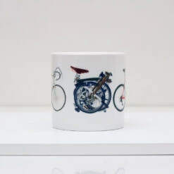 Three Bikes Bone China Mug