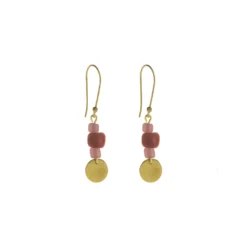 Earth Trio Earrings – Pink