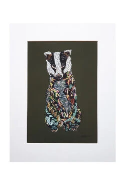 Badger Art Print