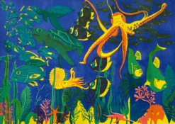 Under The Sea Risograph A3 Art Print