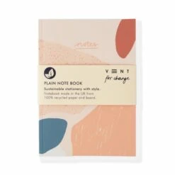 Recycled A5 Plain Paper Notes Book – Coral