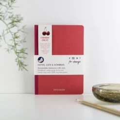 Recycled SUCSEED A5 Notebook – Cherry Husk