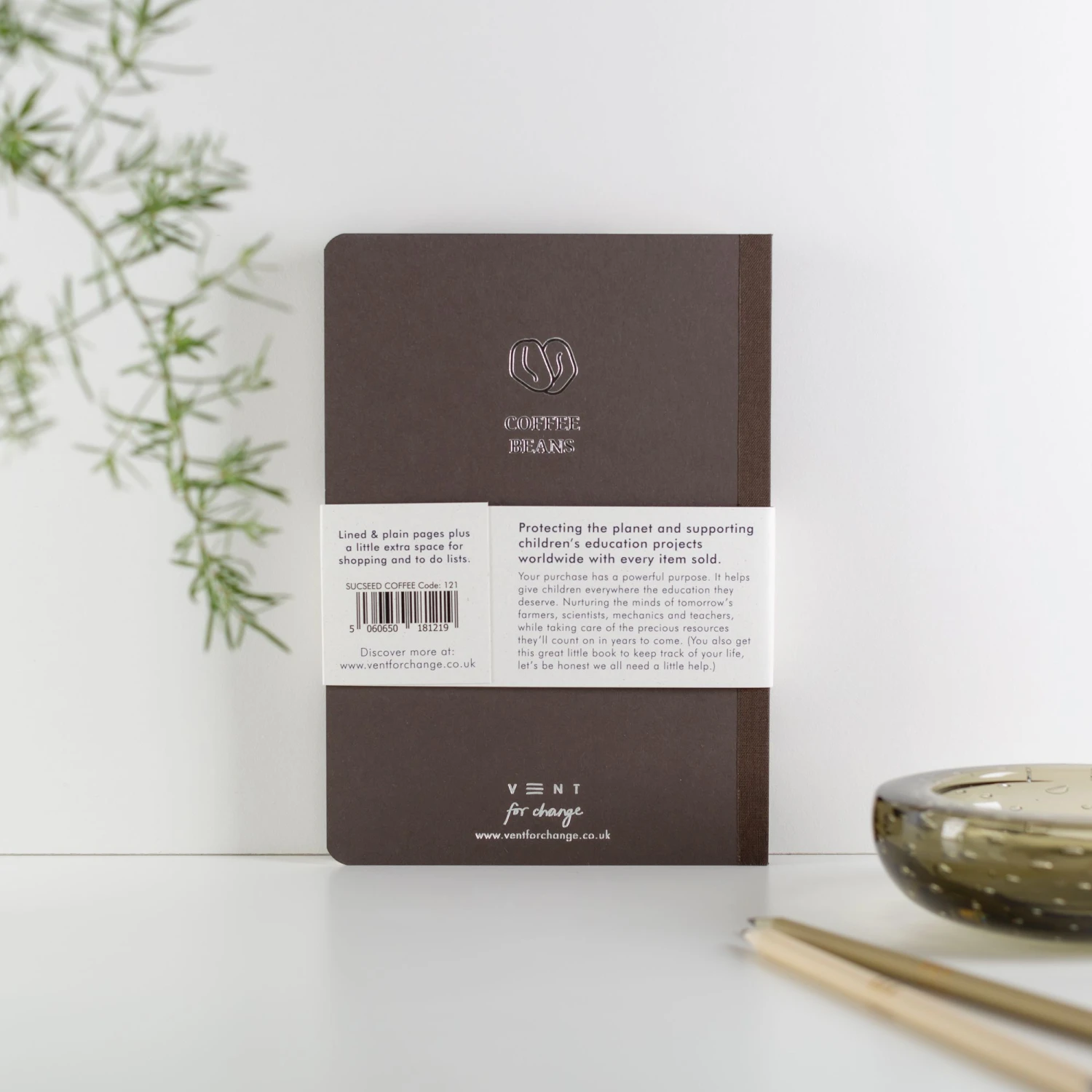 Recycled SUCSEED A5 Notebook – Coffee Beans 5 Recycled SUCSEED A5 Notebook – Coffee Beans - Image 5