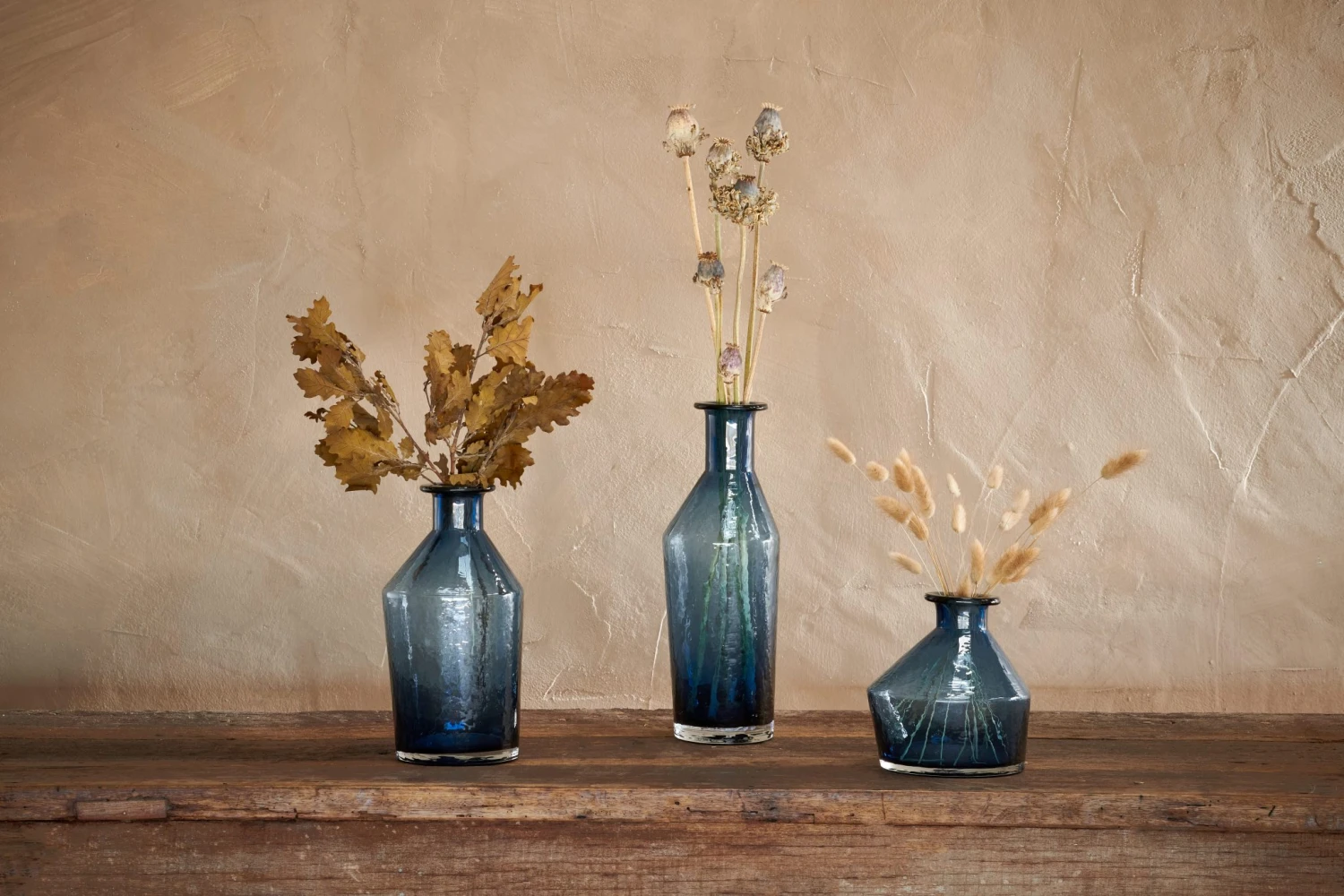 Zaani Indigo Blue Glass Vase – Medium 2 Zaani Indigo Blue Glass Vase – Medium - Image 2