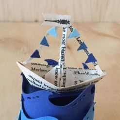 DIY Adult Paper Nautical Craft Kit -Household Decoration Shop adult diy natuical craft kit close up of boat my paper cut forest