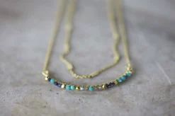 Aja Lolite, Labradorite & Chalcedony Necklace -Household Decoration Shop aja lolite labradorite and Chalcedony necklace