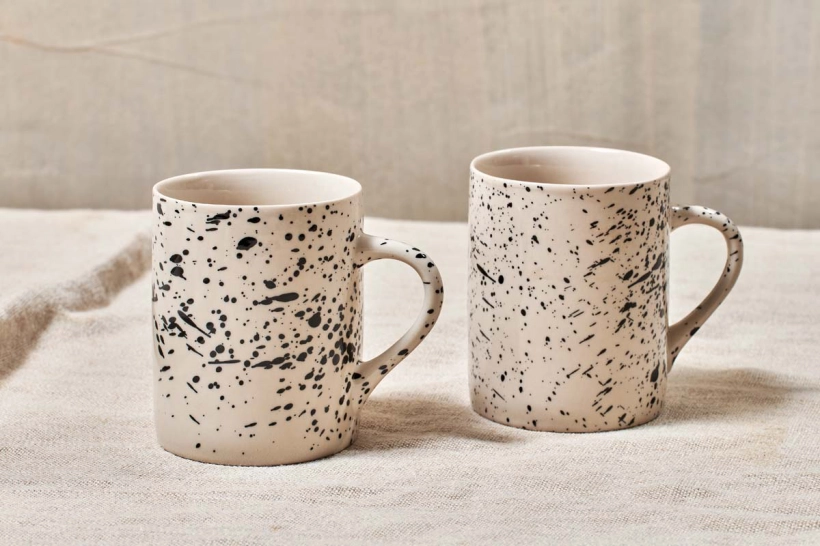 Ama Splatter Tall Mugs – Set Of 2 2 Ama Splatter Tall Mugs – Set Of 2 - Image 2