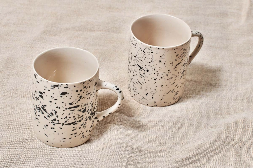 Ama Splatter Tall Mugs – Set Of 2 4 Ama Splatter Tall Mugs – Set Of 2 - Image 4