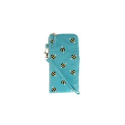 Bees Glasses Case – Turquoise