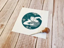 Bliss Lino Print -Household Decoration Shop bliss lino print flotusm prints3