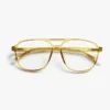 Brad Glossy Ecru Blue Light Reading Glasses