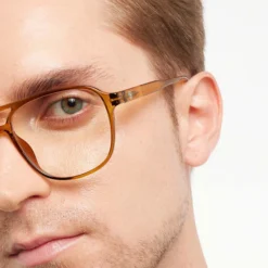 Brad Glossy Ecru Blue Light Reading Glasses -Household Decoration Shop brad ecru glossy barner glasses lifestyle