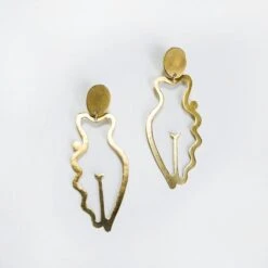 Brass Venus Earrings