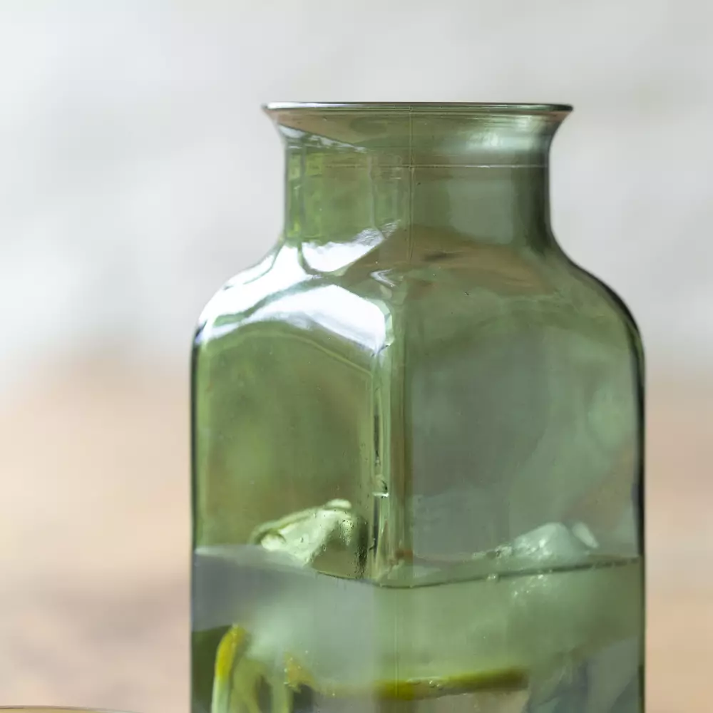 Carafe And Glass Set – Green Glass 3 Carafe And Glass Set – Green Glass - Image 3