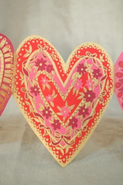 Love Heart Concertina Garland 14 Love Heart Concertina Garland -Household Decoration Shop concertina Heart Garland east end press7