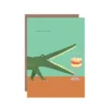 Crocodile Birthday Cake Card