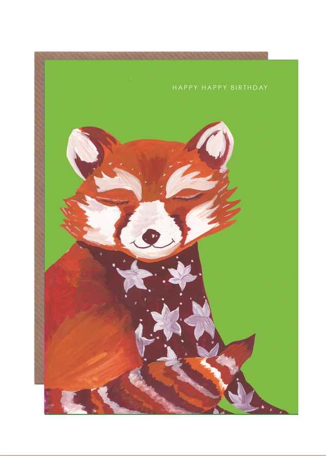 Red Panda Greeting Card 1 Red Panda Greeting Card