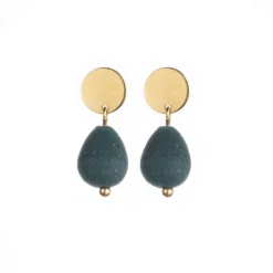 Egyptian Teal Stud Earrings