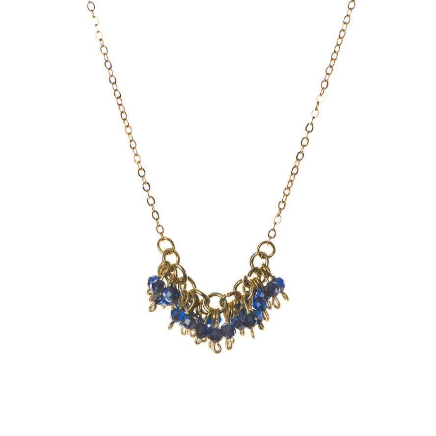 Elizabeth Strand Pendant Necklace – Navy 1 Elizabeth Strand Pendant Necklace – Navy