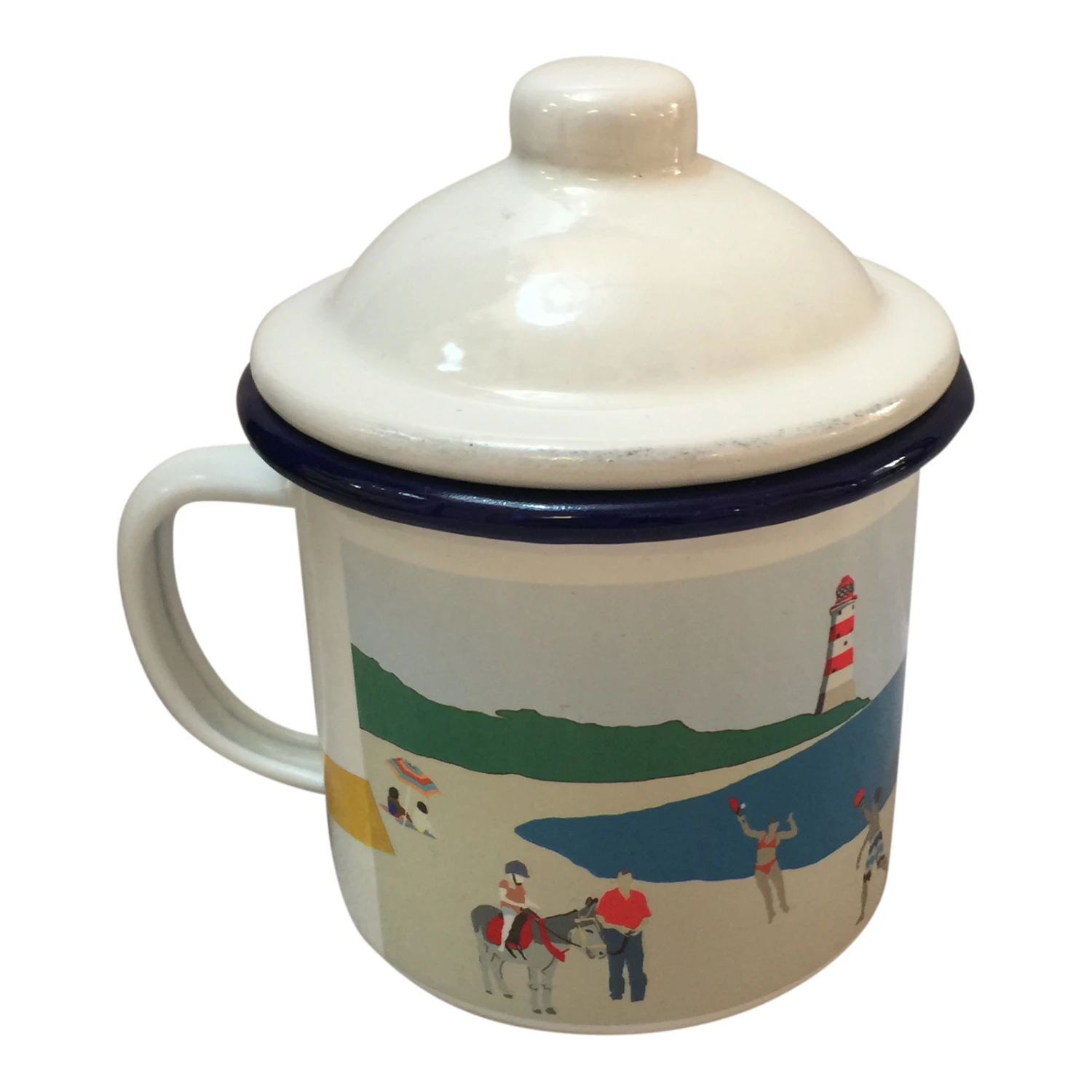 Beach Scene Enamel Mug 5 Beach Scene Enamel Mug - Image 5