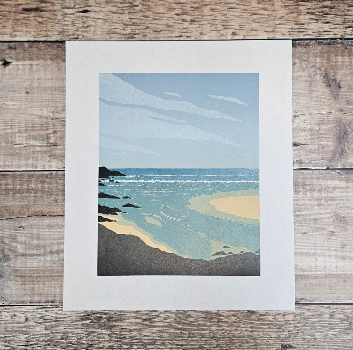 Flooding Tide Limited Edition Reduction Print 1 Flooding Tide Limited Edition Reduction Print