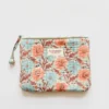 Floribunda Cosmetic Zip Pouch – Duck Egg Blue