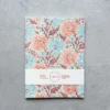 Recycled Cotton Floribunda A5 Notebook – Duck Egg Blue