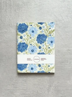 Recycled Cotton Floribunda A5 Notebook – Sage