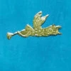 Flying Angel Mexicana Decoration – Antique Gold