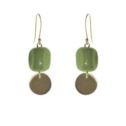 Garden Medium Earrings – Lime Green