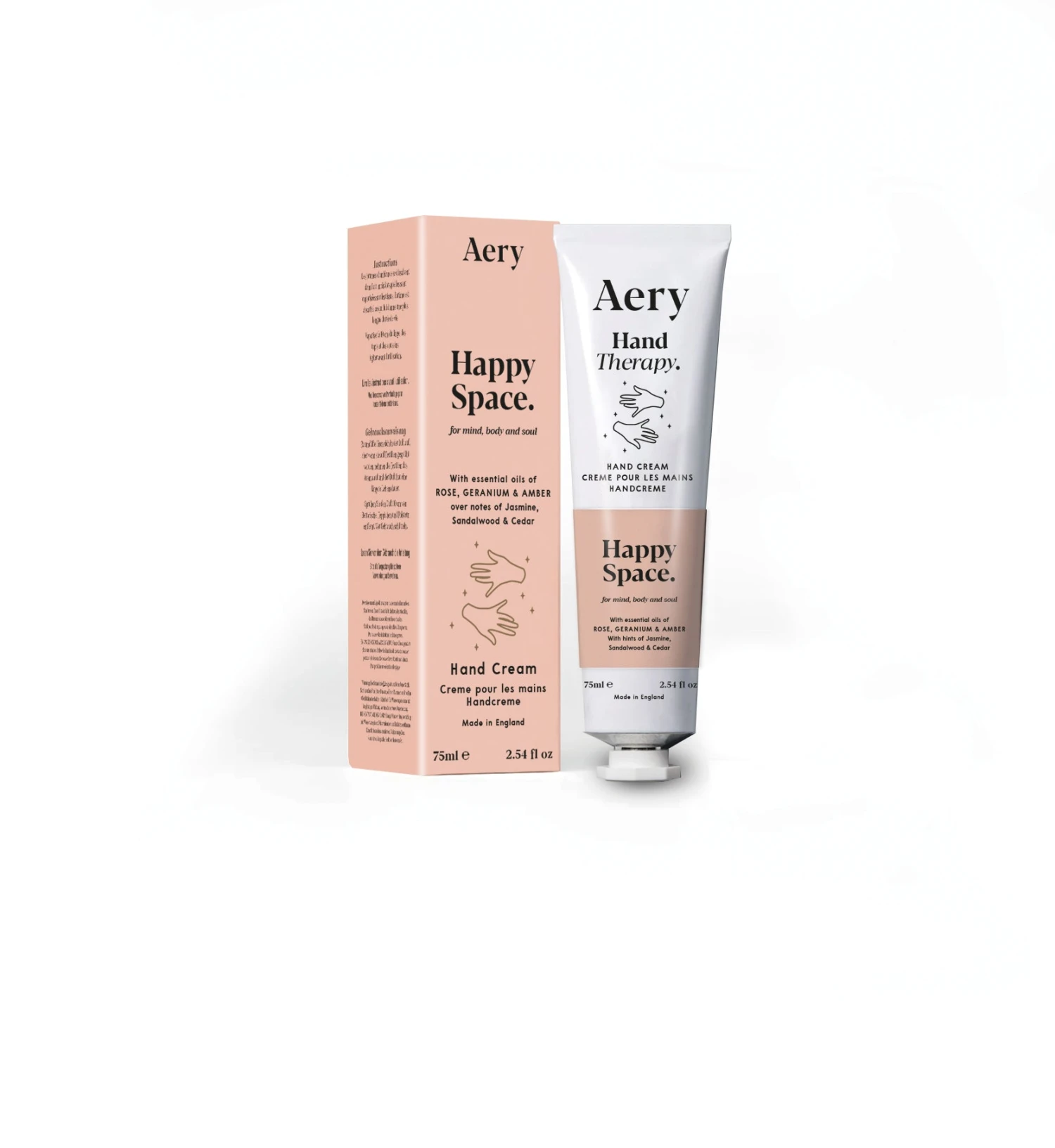 Happy Space Hand Cream – Rose And Geranium 1 Happy Space Hand Cream – Rose And Geranium