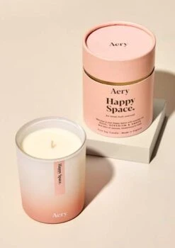 Happy Space Scented Candle -Household Decoration Shop happy space rose scented candle aery living 01 400x