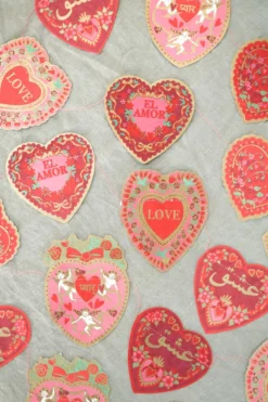 Valentine Heart Garland – Three Metres Long
