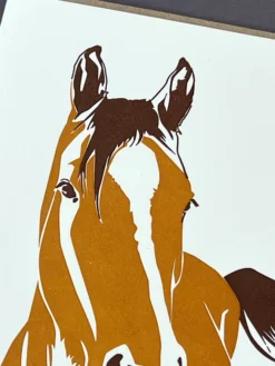 Horse Greeting Card -Household Decoration Shop horse card detail penguin ink