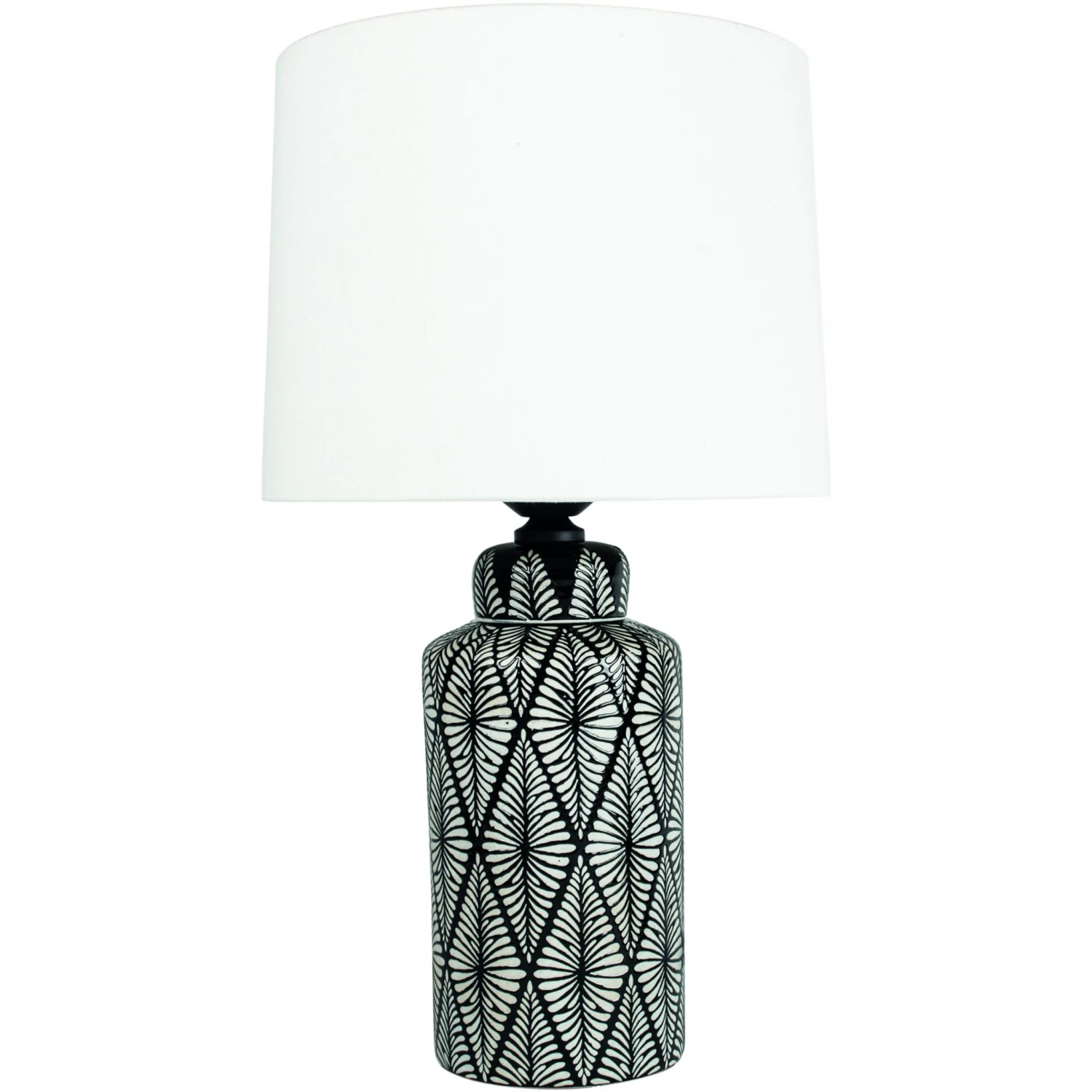 Lamp Indochine Noir With Shade 1 Lamp Indochine Noir With Shade