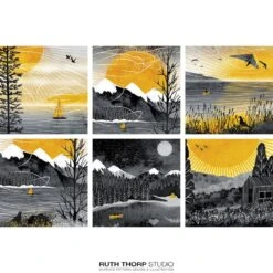 Journey Collection – Box Of 12 Cards And Envelopes 7 Journey Collection – Box Of 12 Cards And Envelopes -Household Decoration Shop journey boxed notecards ruth thorp studio selection shot3