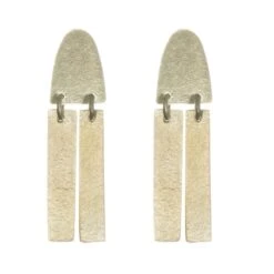 Brass Fringe Duo Studs