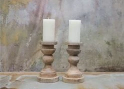 Kibibi Mango Wood Candlestick