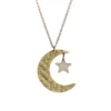 Large Luna Moon Pendant Necklace