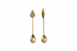 Leaf Brass Spoons Gift Set
