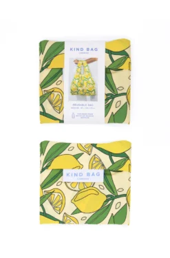 Reusable Shopping Bag – Lemons -Household Decoration Shop lemons reusable medium shopping bag kind bag cut out folded