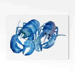Blue Lobster A4 Art Print