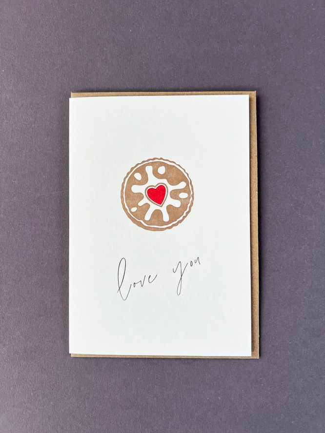 Love Biscuit Valentine Card 1 Love Biscuit Valentine Card