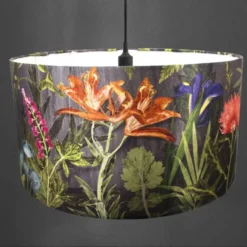 Midnight Bloom Lampshade – 40cm Orange And Pink (Lamp Base Fitting) 5 Midnight Bloom Lampshade – 40cm Orange And Pink (Lamp Base Fitting) -Household Decoration Shop midnight bloom orange and pink lampshade