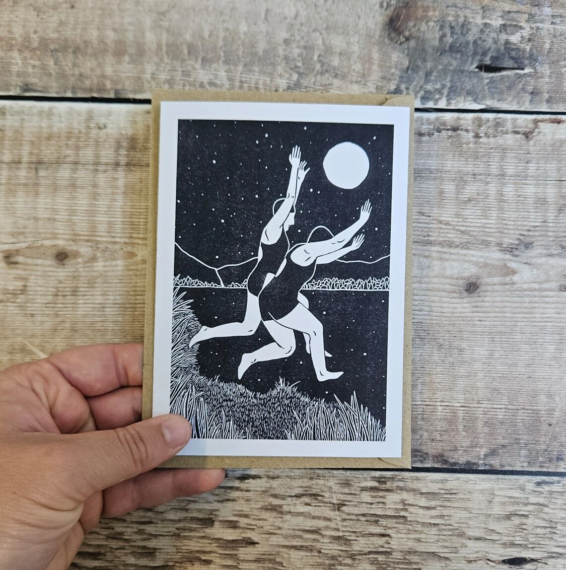 Midnight Splash Greeting Card 1 Midnight Splash Greeting Card