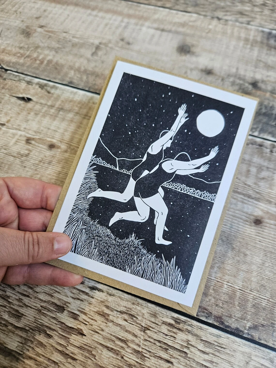 Midnight Splash Greeting Card 2 Midnight Splash Greeting Card - Image 2