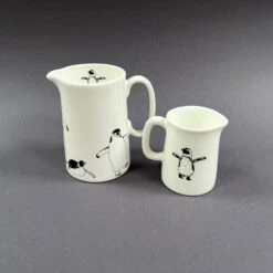 Multi Penguin Quarter Pint Jug -Household Decoration Shop multi penguin quarter pint jugand half pint jug penguin ink