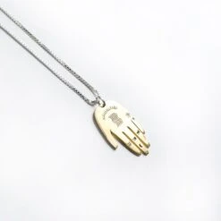 Palm Necklace – Brass