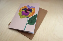 Pansy Mini Card Pack Of 8 -Household Decoration Shop pansies gift card pack2